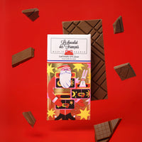 Christmas Chocolate bar with santa claus packaging
